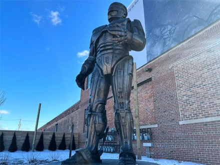 امریکا: 15 برس کی منصوبہ بندی کے بعد روبو کاپ کا مجسمہ نصب