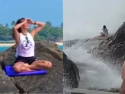 سمندر کنارے یوگا کرنے والی روسی اداکارہ ڈوب کر ہلاک