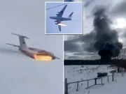 روسی فوجی طیارے کے فضا میں ہی ٹکڑے ٹکڑے ہوگئے؛ تمام افراد ہلاک 
