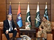 جنرل ساحر شمشاد مرزا سے تاجکستان کے چیف آف جنرل اسٹاف کی جی ایچ کیو میں ملاقات