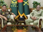 چیئرمین جوائنٹ چیفس آف اسٹاف کمیٹی جنرل ساحر شمشاد کی بنگلادیش کے آرمی چیف سے اہم ملاقات
