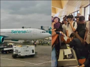 سیرین ایئرلائن کی پرواز میں تاخیر، ایئرپورٹ لاؤنج میں مسافروں کی تلخ کلامی