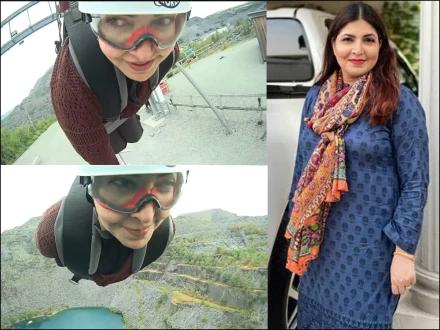شگفتہ اعجاز کی زِپ لائن پر انجوائے کرتی ویڈیو وائرل، مداحوں کے دلچسپ تبصرے