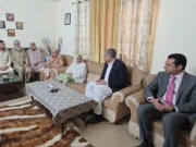 راولپنڈی: محسن نقوی اور طلال چوہدری کی شہید لیفٹیننٹ کرنل جنید کے گھر آمد