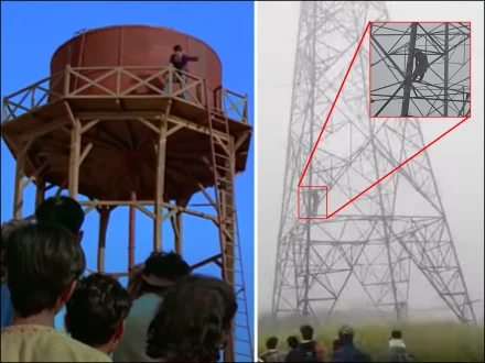 فلم ’شعلے‘ کا منظر حقیقت بن گیا، محبت کی خاطر بسنتی ہائی وولٹیج ٹاور پر چڑھ گئی