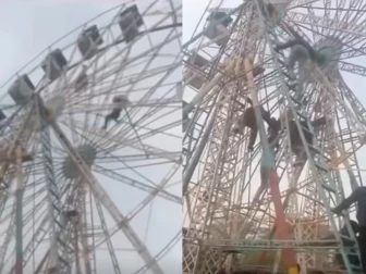 سیالکوٹ؛ آسمانی جھولے سے گر کر دو کمسن بچیاں شدید زخمی، ویڈیو وائرل