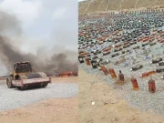 کراچی، اسمگلڈ 3 ارب 90 کروڑ کی ممنوعہ و مضرصحت اشیاء تلف