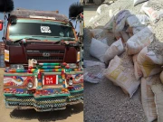 کرش اسٹون کی آڑ میں 4.8 ٹن اسمگل شدہ چھالیہ کراچی منتقل کرنیکی کوشش ناکام