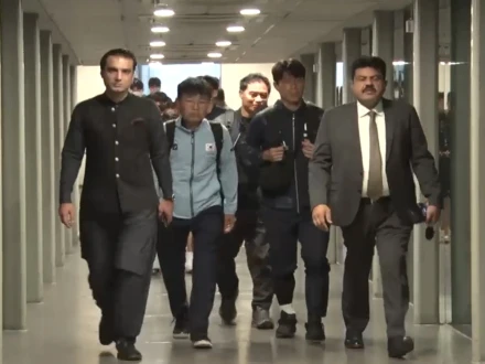 جنوبی کوریا کی قومی ہاکی ٹیم پاکستان پہنچ گئی، چار میچوں کی سیریز اسلام آباد میں ہوگی