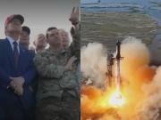 اسپیس ایکس کا طاقتور راکٹ خلا میں روانہ، مسک اور ٹرمپ نے لانچنگ کا منظر ساتھ دیکھا