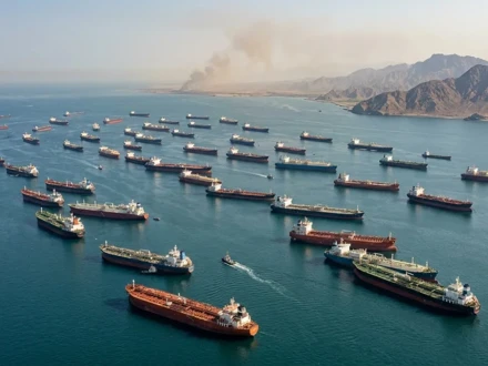 آبنائے ہرمز میں جہازوں کی بڑی تعداد اب بھی پھنسی ہوئی ہے، میڈیا رپورٹس