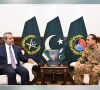 شامی وزیر خارجہ کا دورۂ جی ایچ کیو، فیلڈ مارشل سید عاصم منیر سے ملاقات