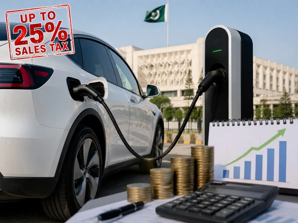 بجٹ؛ درآمدی الیکٹرک گاڑیوں پر سیلز ٹیکس کی شرح 25 فیصد بڑھان