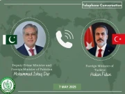بھارتی جارحیت، ترکیہ کے وزیر خارجہ کا اسحاق ڈار سے رابطہ، پاکستان کے ساتھ یکجہتی کا اظہار