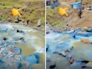 دیر؛ موٹرسائیکل سوار سیاح ندی میں بہہ گیا، ویڈیو سوشل میڈیا پر وائرل