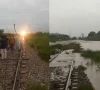 راولپنڈی؛ سہالہ، مانکیالہ سیکشن کا ریلوے ٹریک سیلابی پانی کی زد میں آگیا