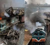نوشکی: احمد وال اسٹیشن پر مال بردار ٹرین پر راکٹ حملہ، انجن تباہ،  پل بھی دھماکے سے اڑا دیا گیا