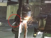 چوری کی کوشش مہنگی پڑ گئی، چور ٹرانسفارمر کے ساتھ ہی لٹک گیا؛  ویڈیو سامنے آگئی