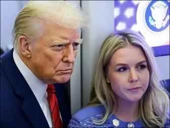 ’’مشین گن جیسے ہونٹ‘‘ سے مشہور ٹرمپ کی سیکریٹری نے ماں بننے کا اشارہ دے دیا