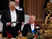 برطانوی شاہی خاندان کا ونزر کاسل میں ٹرمپ کے اعزاز میں شاندار عشائیہ