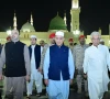 وزیر اعظم شہباز شریف کی پاکستانی وفد کے ہمراہ روضہ رسول ﷺ پر حاضری
