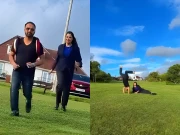 فضا علی کی نئی ویڈیو وائرل، شوہر کی قلابازیوں نے سب کو حیران کر دیا