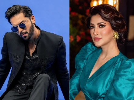 آئٹم سونگ ’بلی‘ میں مہوش حیات کی پرفارمنس دیکھ کر شوٹنگ لوکیشن کا مالک اونچائی سے گرپڑا، فہد مصطفیٰ