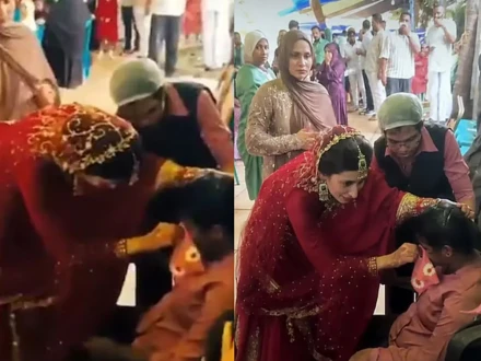 ڈاکٹر دلہن کی اپنی شادی چھوڑ کر مریضوں کی جان بچانے کی ویڈیو وائرل