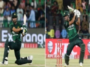 حسن نواز اور محمد حارث کی انٹرنیشنل کرکٹ میں  شاندار کارکردگی