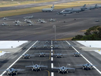 امریکی طیاروں نے ایران کی جانب پوزیشنز سنبھال لیں