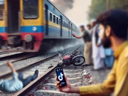 کراچی: لانڈھی ریلوے اسٹیشن کے قریب ٹک ٹاک بناتے ہوئے باپ اور بیٹا ٹرین کی ٹکر سے جاں بحق