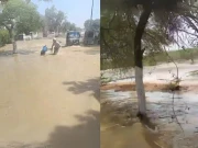 جامعہ کراچی کے قریب پانی کی مین لائن پھٹ گئی، ایک کلومیٹر علاقہ زیرآب، درجنوں گھروں کو نقصان