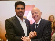 پاکستان کے اولمپک چیمپین ارشد ندیم کی فیفا کے صدر سے ملاقات