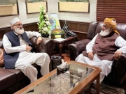 سراج الحق کی مولانا فضل الرحمان سے ملاقات، خطے کی صورتحال اور مہنگائی پر تشویش کا اظہار