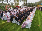 غزہ میں متحدہ عرب امارات کے تعاون سے 150 فلسطینی جوڑوں کی اجتماعی شادی