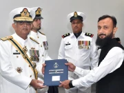 چیف آف دی نیول اسٹاف نے پاک بحریہ کے افسران اور جوانوں کو عسکری اعزازات سے نوازا