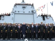 استنبول نیول شپ یارڈ میں پاکستان نیوی کے جہاز پی این ایس خیبر کی کمیشننگ تقریب