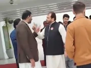 پی ٹی آئی ایم این ایز اقبال افریدی اور خرم شہزاد کا پارلیمنٹ ہاؤس میں جھگڑا،ویڈیو سامنے آگئی