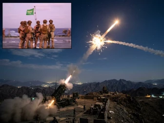 (سعودی اتحادی افواج نے حوثیوں کے 6 بیلسٹک میزائل فضا میں ہی تباہ کردیے؛ (فوٹو؛ اے آئی