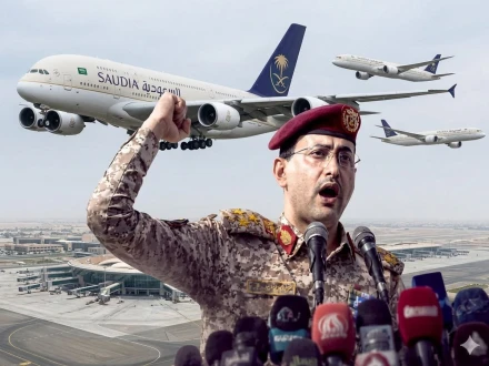 سعودی فضائی حدود ہمارے حملوں کا مرکز ہوگا؛ ترجمان حوثی (اے آئی سے بنوائی گئی تصوراتی تصویر)