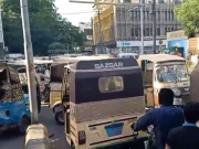 کراچی: رکشہ مالکان کے احتجاج کے باعث پریس کلب و اطراف میں ٹریفک جام