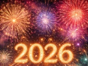 نیا سال 2026 مبارک، جشن اور آتش بازی کے ساتھ استقبال 