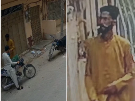کراچی: پلمبر کے بھیس میں آنے والے ملزمان گھر سے 16 تولہ سونا اور نقدی لے اڑے، فوٹیج سامنے آگئی