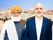 اسرائیل جنگی مجرم اور انسانی حقوق کی خلاف ورزی کر رہا ہے، فضل الرحمان کی خالد مشعل سے گفتگو