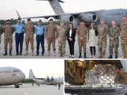 سیلاب متاثرین کیلیے امریکا کی جانب سے امدادی سامان پاکستان پہنچ گیا