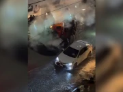 گرومندر پر بارش کے دوران روڈ کارپیٹنگ کی ویڈیو وائرل