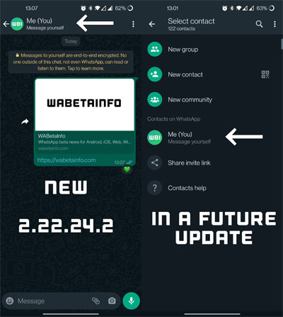 (ØªØµÙÛØ±: WABetaInfo)