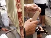 کراچی میں جلوس کیلیے لگائے گئے استقبالیہ کیمپ کے قریب سے اسلحہ برآمد