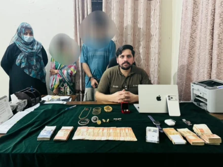 لاہور: 3 کروڑ کی ڈکیتی کا ڈراپ سین، گھریلو ملازمہ سمیت 2 ملزمان گرفتار