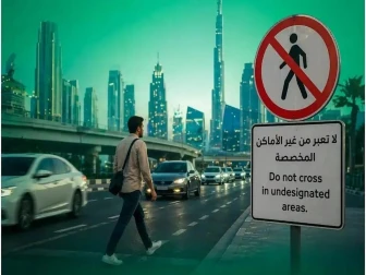 dubai traffic fine up to 400 derham on padestarian